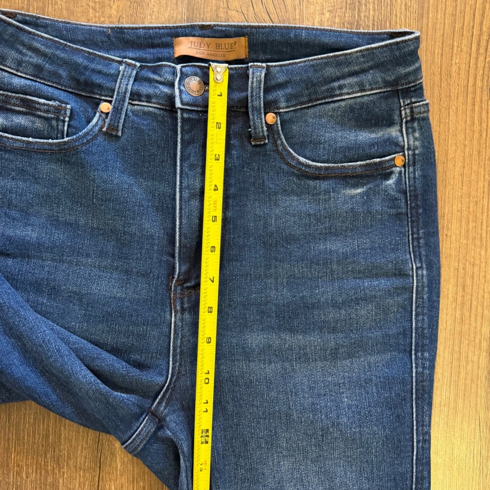 Judy Blue Flare Jeans Dark Wash High Rise Stretch Denim Womens 9/29 Regular - Picture 10 of 16